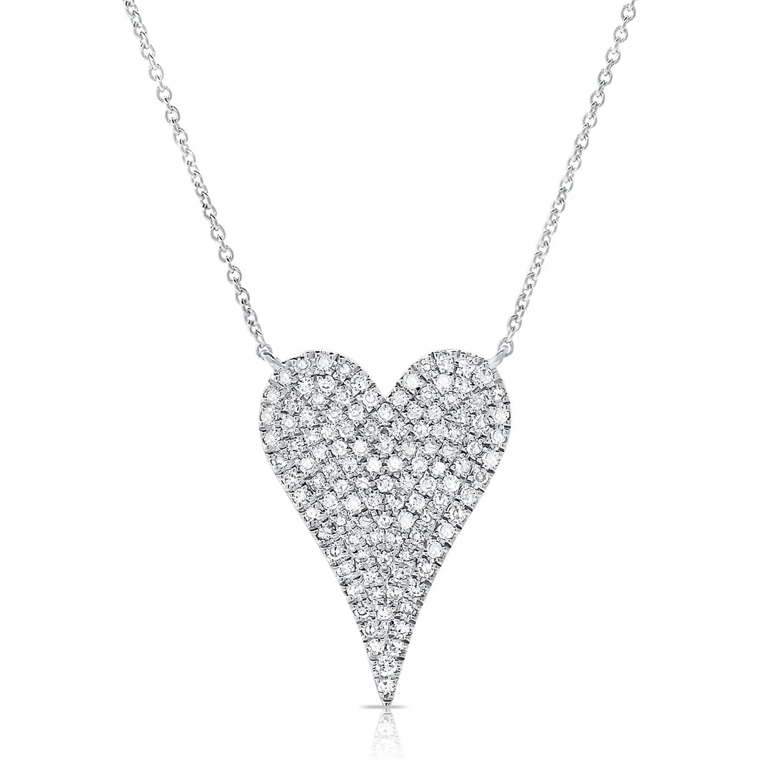 Petite Diamond Love Heart Necklace