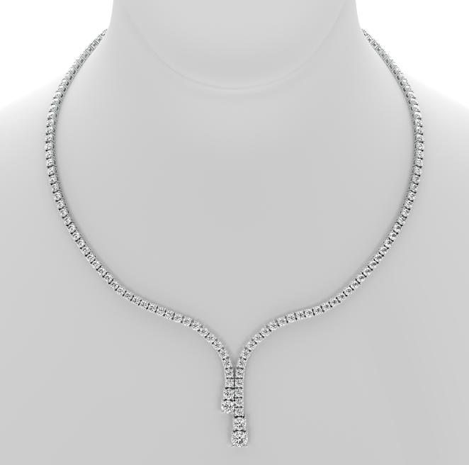 WATERFALL Diamond Tennis Necklace