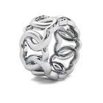 Load image into Gallery viewer, Heart Design Cigar Statement Ring
