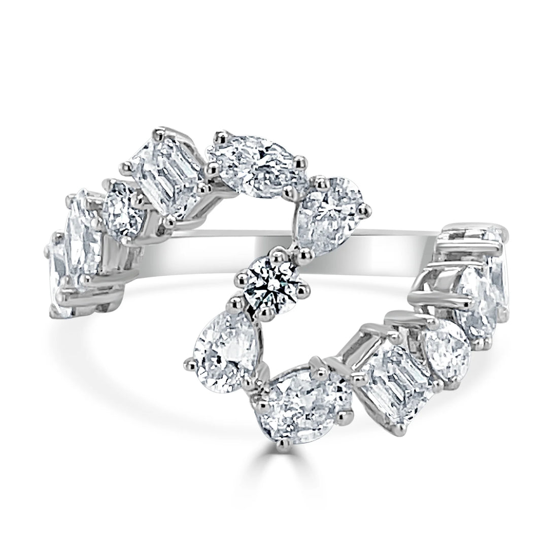 Fancy Shape Diamond Curve Ring