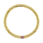 Load image into Gallery viewer, Crimson Barrel Bead Ruby Stretch Bracelet
