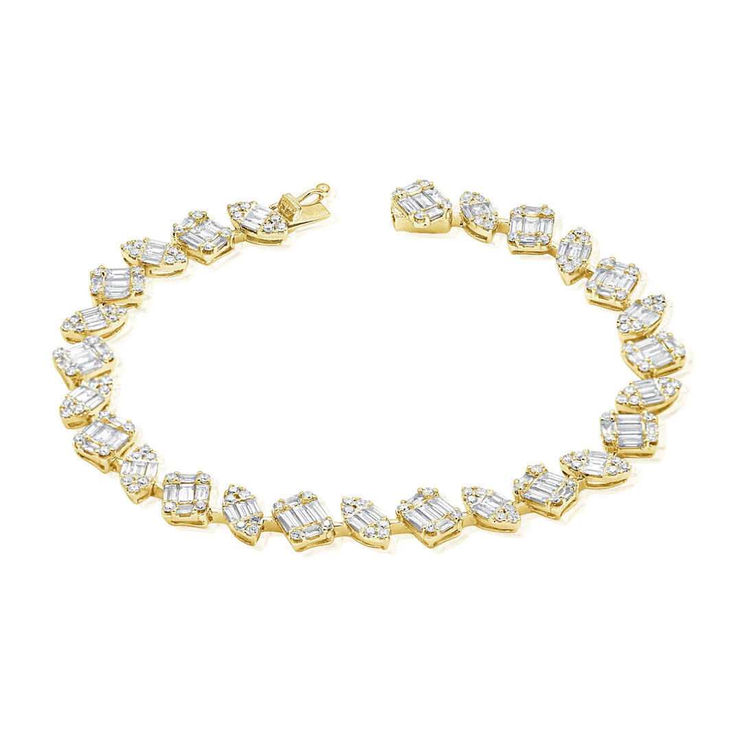 Multi Stone Diamond Bracelet