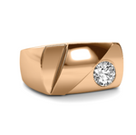 Load image into Gallery viewer, Lab Grown Round Signet Men's Band
