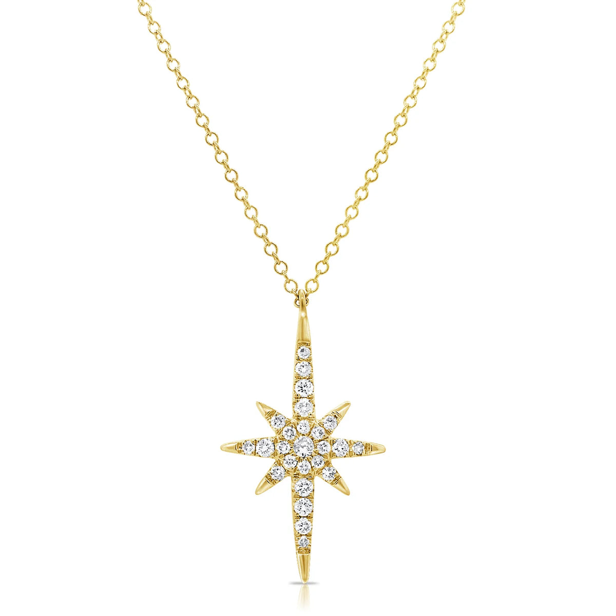 Diamond lucky star necklace