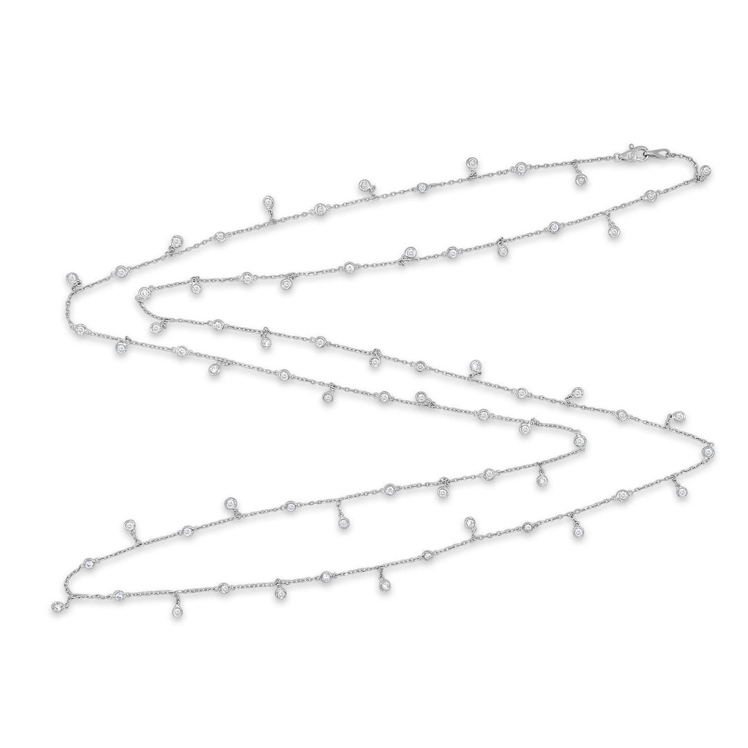 Dangling Diamond By The Yard Necklace
