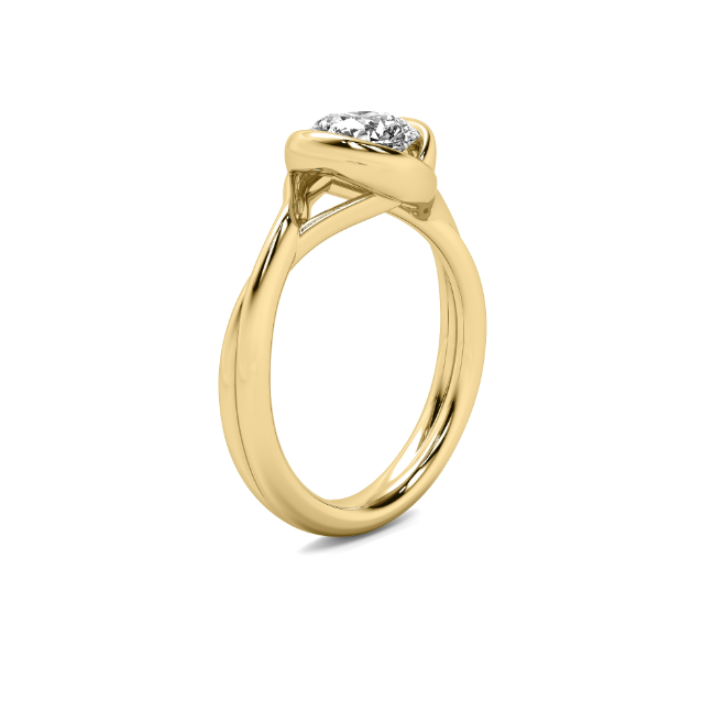 Ava Wrap Bezel Solitaire Semi Mount