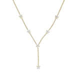 Load image into Gallery viewer, Josie Diamond Flower Lariat Necklace
