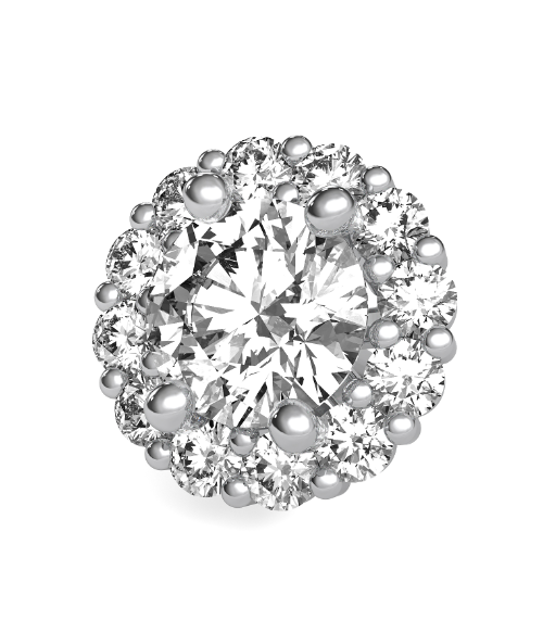 Lab Grown Flower Diamond Earrings