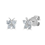 Load image into Gallery viewer, Butterfly Stud Diamond Earrings
