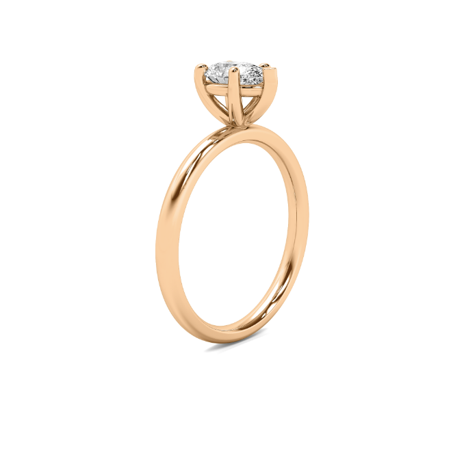 Dainty Pear Shape Solitaire Semi Mount