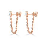 Load image into Gallery viewer, Round &amp; Pear Shape Diamond Earrings
