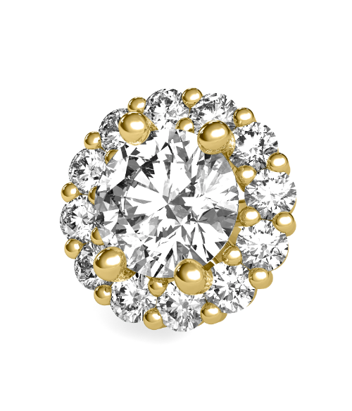 Lab Grown Flower Diamond Earrings