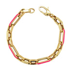 Load image into Gallery viewer, Hot Neon Pink Enamel Bracelet
