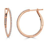 Load image into Gallery viewer, Diamond Hoop Earrings
