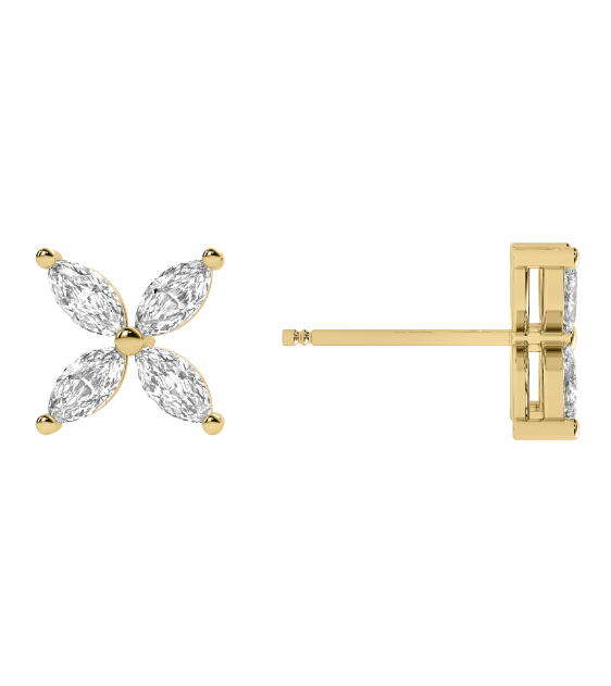 Piazza marquise lab grown diamond earrings