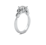 Load image into Gallery viewer, Leaf Diamond Semi Mount
