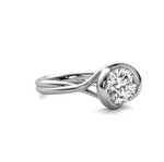 Load image into Gallery viewer, Ava Wrap Bezel Solitaire Semi Mount
