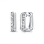 Load image into Gallery viewer, Rectangle Diamond Earrings
