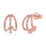 Load image into Gallery viewer, Mini Diamond Cage Earrings
