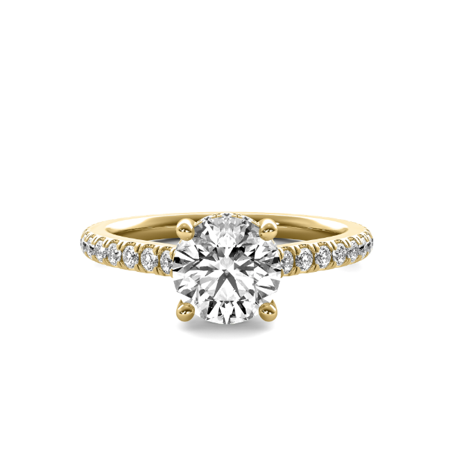 Lily Hidden Halo Diamond Semi Mount