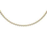 Load image into Gallery viewer, MIAMI Oval East West DIAMOND Bezel Tennis Necklace
