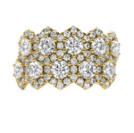 Load image into Gallery viewer, Lab Grown Hexagon Halo Diamond Wedding Band
