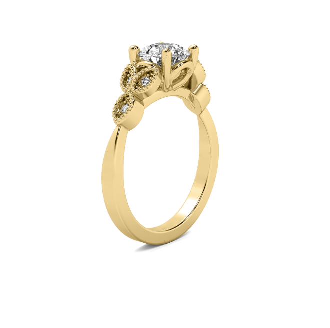 Leaf Diamond Semi Mount