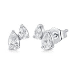 Load image into Gallery viewer, Toi Et Moi Pear Shape Diamond Studs
