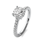 Load image into Gallery viewer, Lily Hidden Halo Diamond Semi Mount
