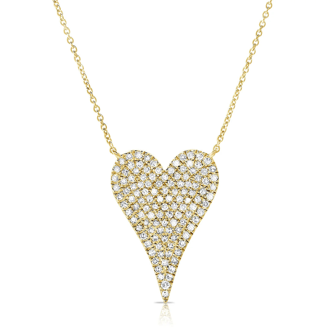 Petite Diamond Love Heart Necklace