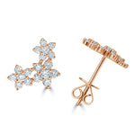 Load image into Gallery viewer, Forget Me Not Flower Diamond Studs
