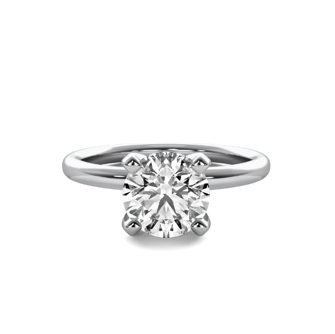 Circle Halo Diamond Semi Mount