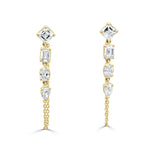 Load image into Gallery viewer, Bordeaux Fancy Shape Diamond Earrings
