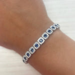 Load image into Gallery viewer, Sapphire &amp; Diamond Bracelet
