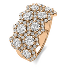 Load image into Gallery viewer, Lab Grown Hexagon Halo Diamond Wedding Band

