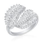 Load image into Gallery viewer, Diamond Ash Leaf Bypass Ring

