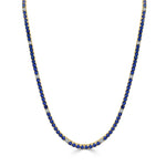 Load image into Gallery viewer, Sapphire &amp; Diamond Cindy Tennis Necklace
