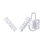 Load image into Gallery viewer, Petite Step Cut Diamond Ladder Earrings
