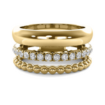 Load image into Gallery viewer, Trinity Diamond Bead Ring
