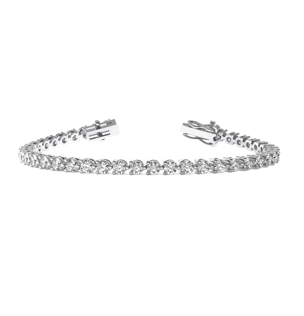 Three Prong Tennis Bracelet