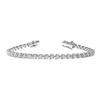 Load image into Gallery viewer, Three Prong Tennis Bracelet
