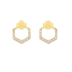 Load image into Gallery viewer, Paris Octagon Stud Earrings
