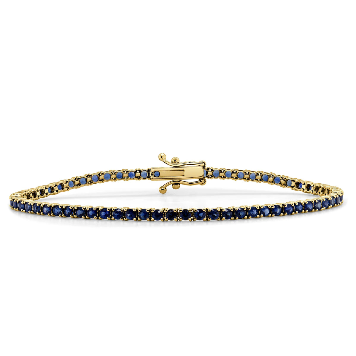 Sapphire azul tennis bracelet