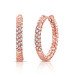 Load image into Gallery viewer, Rope Diamond Earrings
