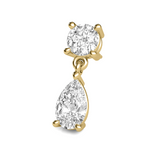 Load image into Gallery viewer, Lab Grown Diamond Dangling Pear Earrings
