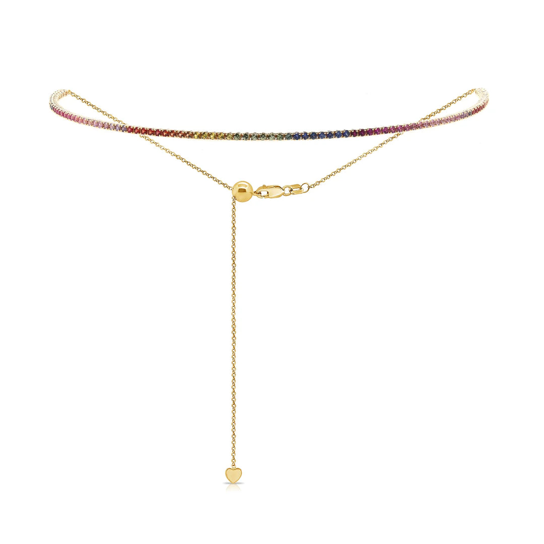Rainbow Tennis Choker