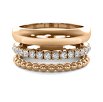 Load image into Gallery viewer, Trinity Diamond Bead Ring
