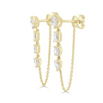 Load image into Gallery viewer, Bordeaux Fancy Shape Diamond Earrings
