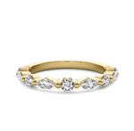 Load image into Gallery viewer, Round &amp; Marquise Diamond Wedding Band

