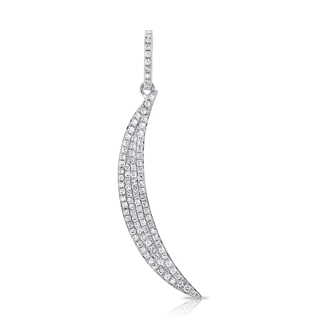 Diamond Over The Moon Charm